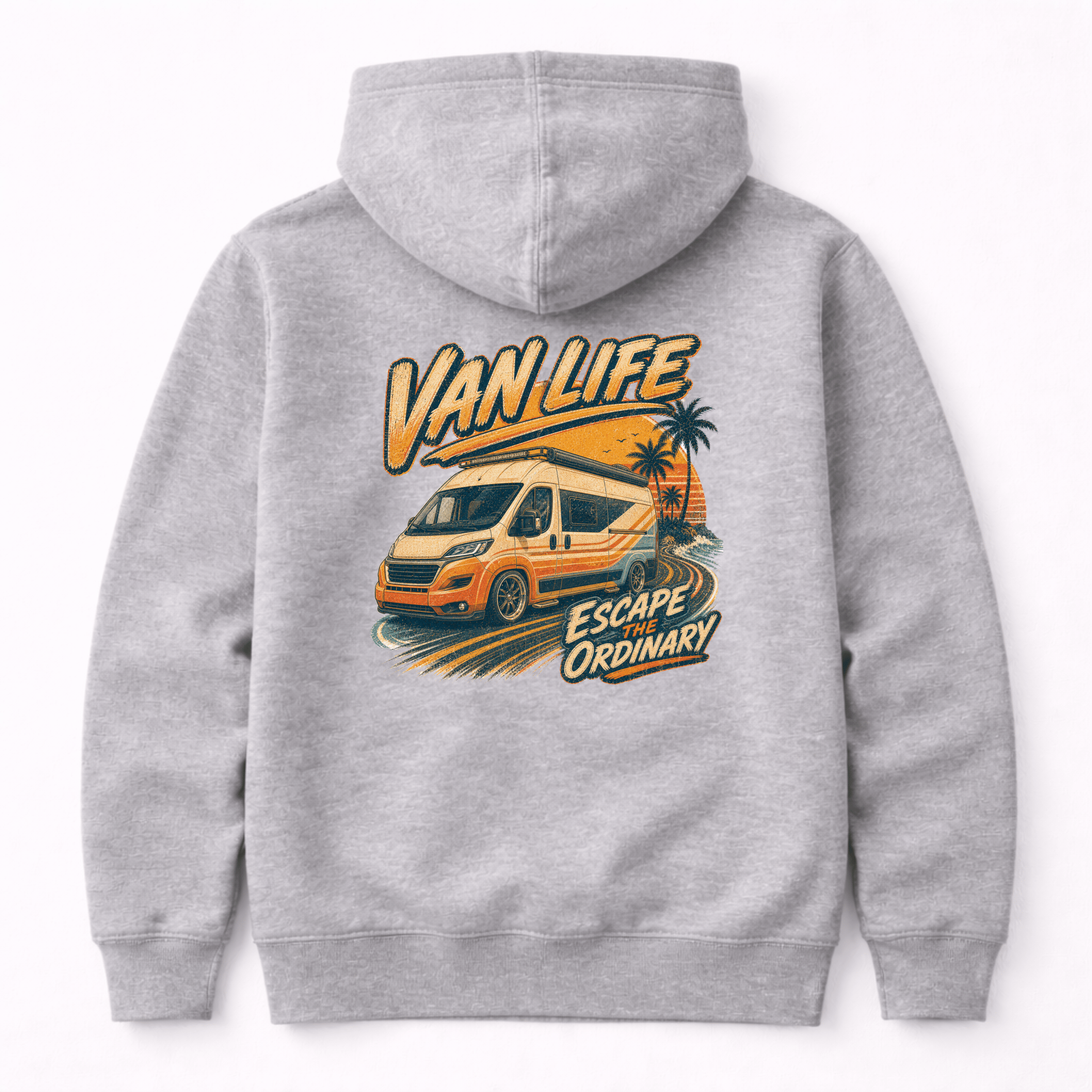 Escape the Ordinary Camper Van Life Graphic Hoodie by Afterburn UK