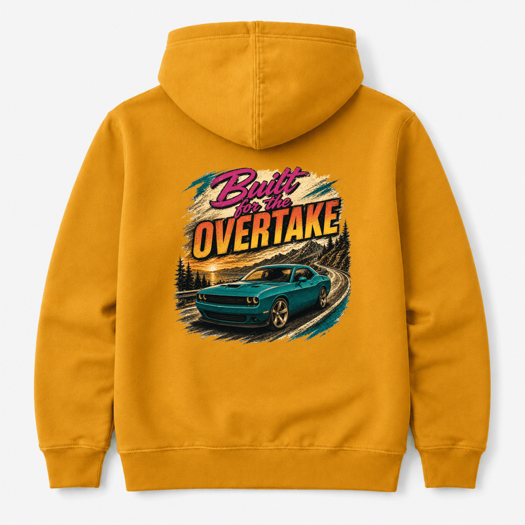 Muscle Car Graphic Hoodie – Built for the Overtake Green