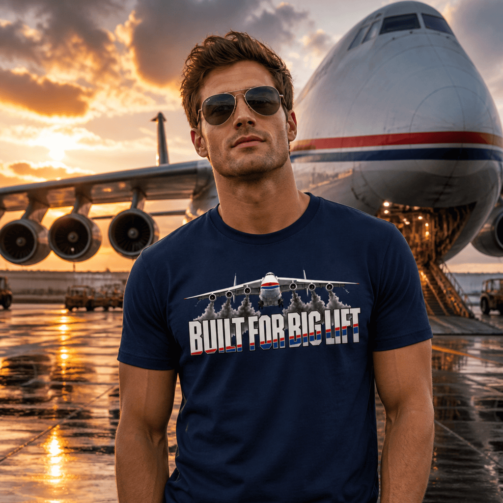 Aviation Graphic T-Shirt – Giant Cargo Lifter An 225