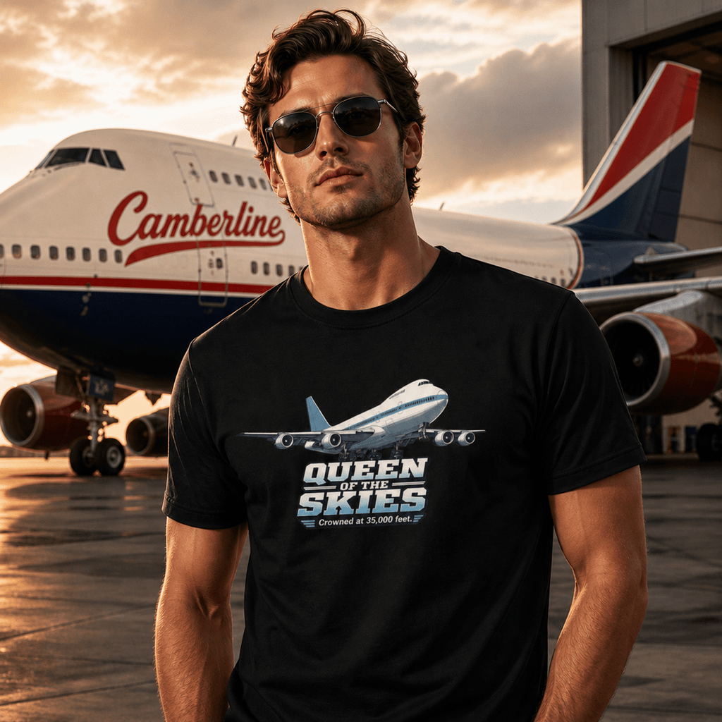 Boeing 747 Graphic T-Shirt – Queen of the Skies