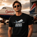 Queen of the Skies Boeing 747 Aviation Graphic T-Shirt