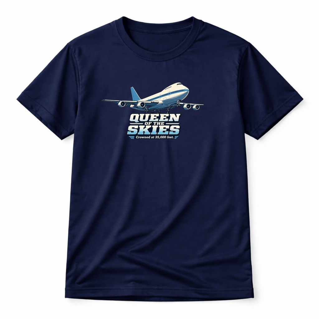 Boeing 747 Graphic T-Shirt – Queen of the Skies