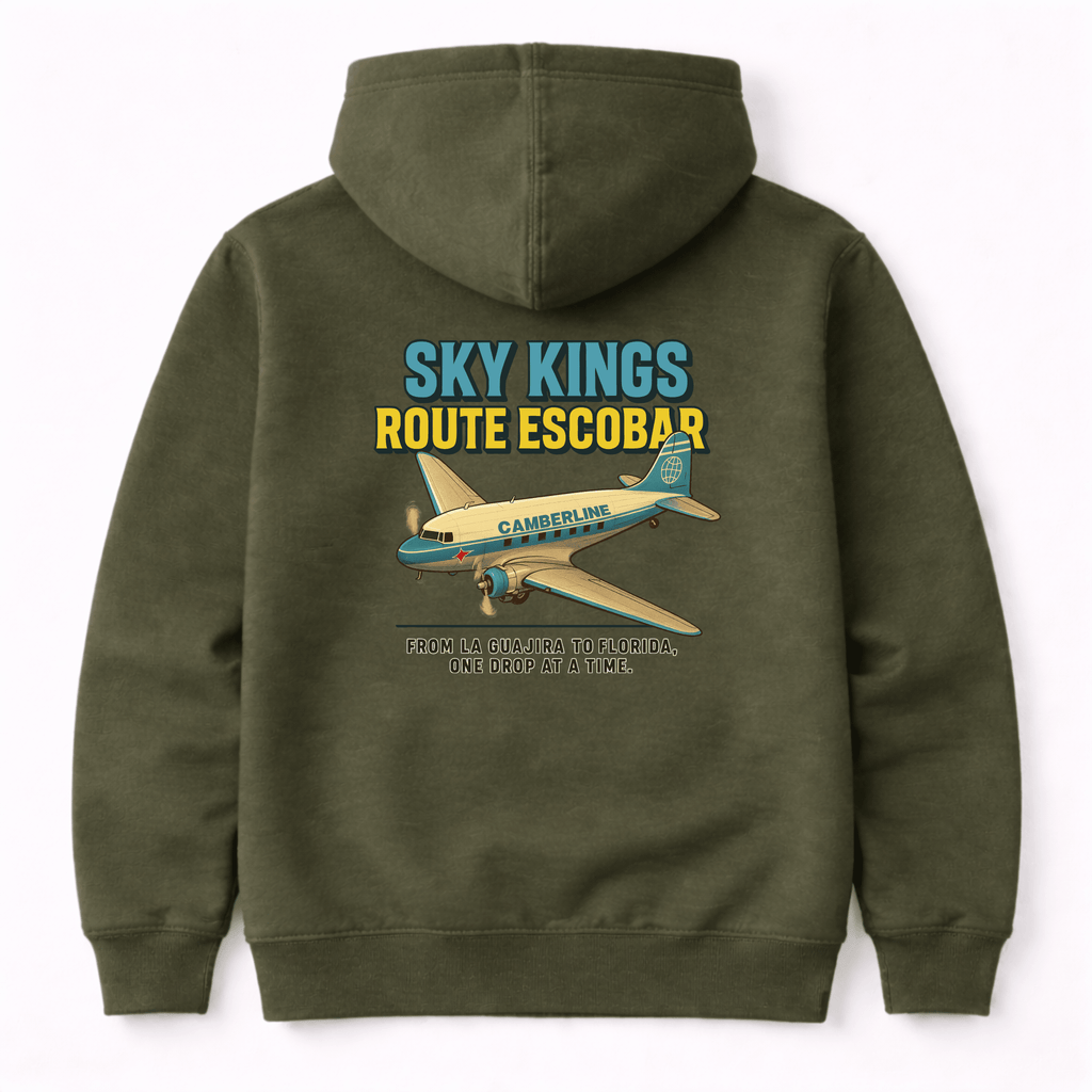 Dakota DC-3 Graphic Hoodie – Sky Kings Route Escobar Twin Engine