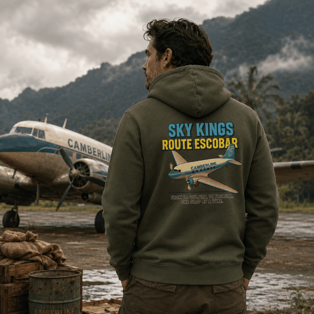 Dakota DC-3 Graphic Hoodie – Sky Kings Route Escobar Twin Engine