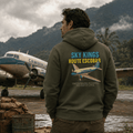 Sky Kings Route Escobar Twin Engine Aviation Graphic Hoodie