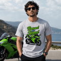Brewed For Speed Green Sport Bike t-shirt grey marl — Camberline