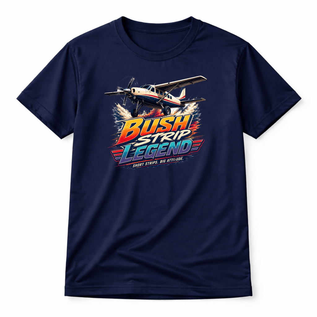 Aviation Graphic T-Shirt – Bush Strip Single Engine Utility Aircraft