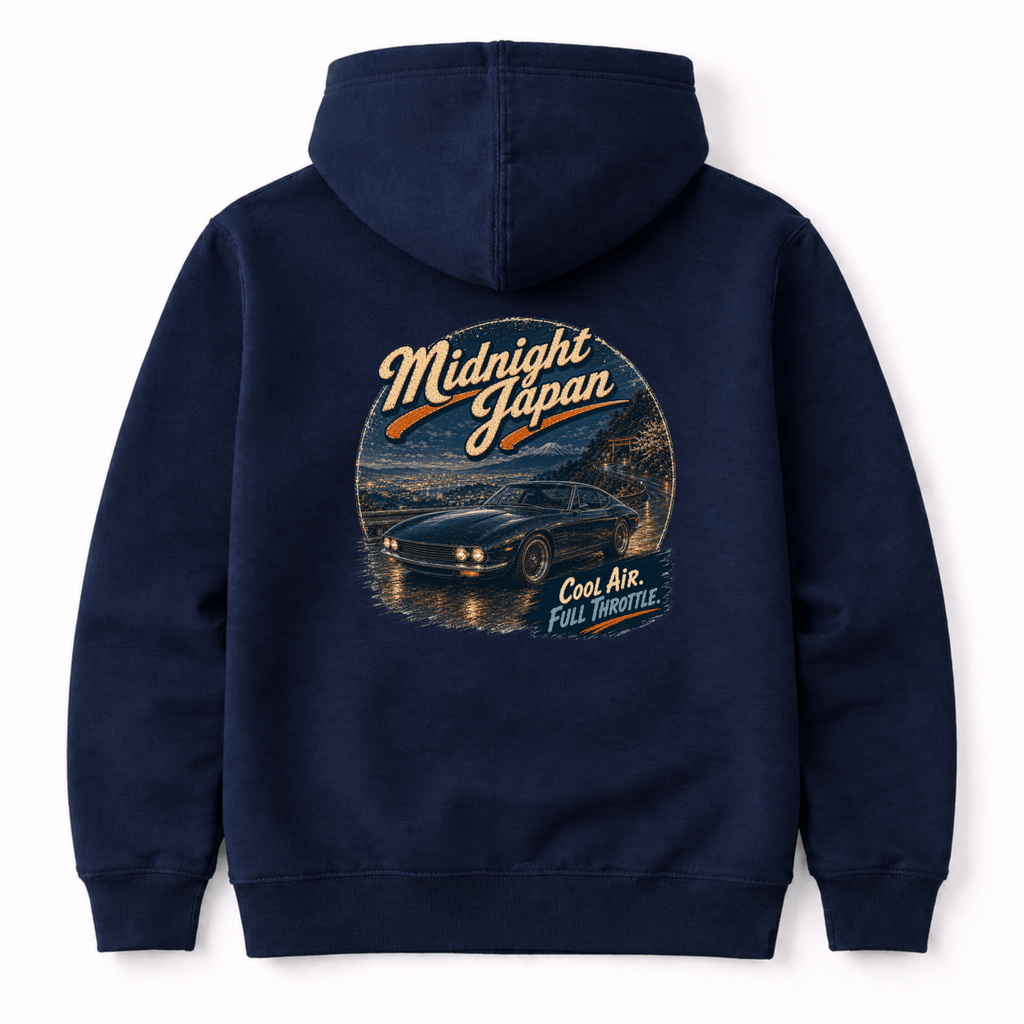 Camberline Midnight Japan Classic Coupe Hoodie back print