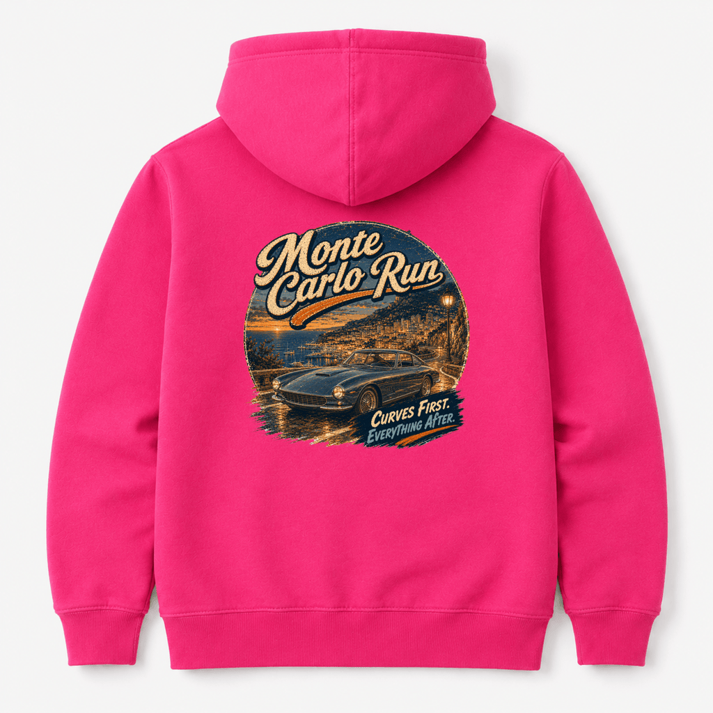 Camberline Monte Carlo Run Classic Coupe Hoodie back print
