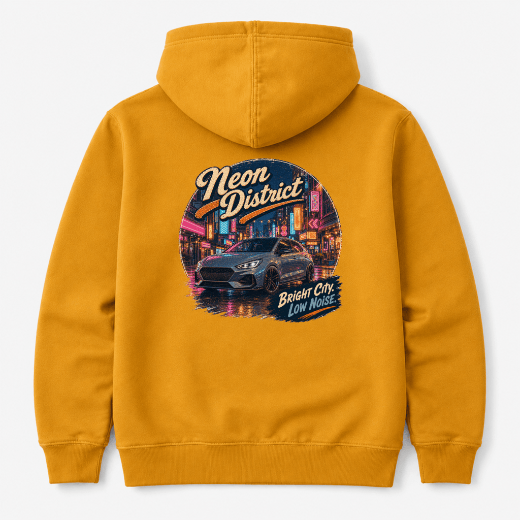 Camberline Neon District Modern Hatchback Hoodie back print