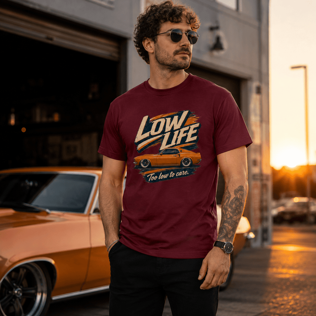 Camberline Low Life Muscle Car T-Shirt model