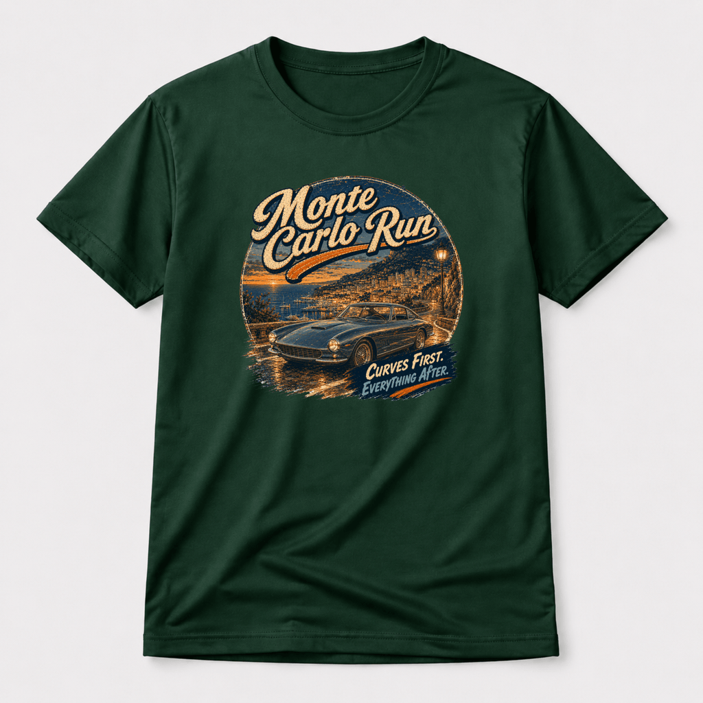 Camberline Monte Carlo Run Classic GT T-Shirt front print