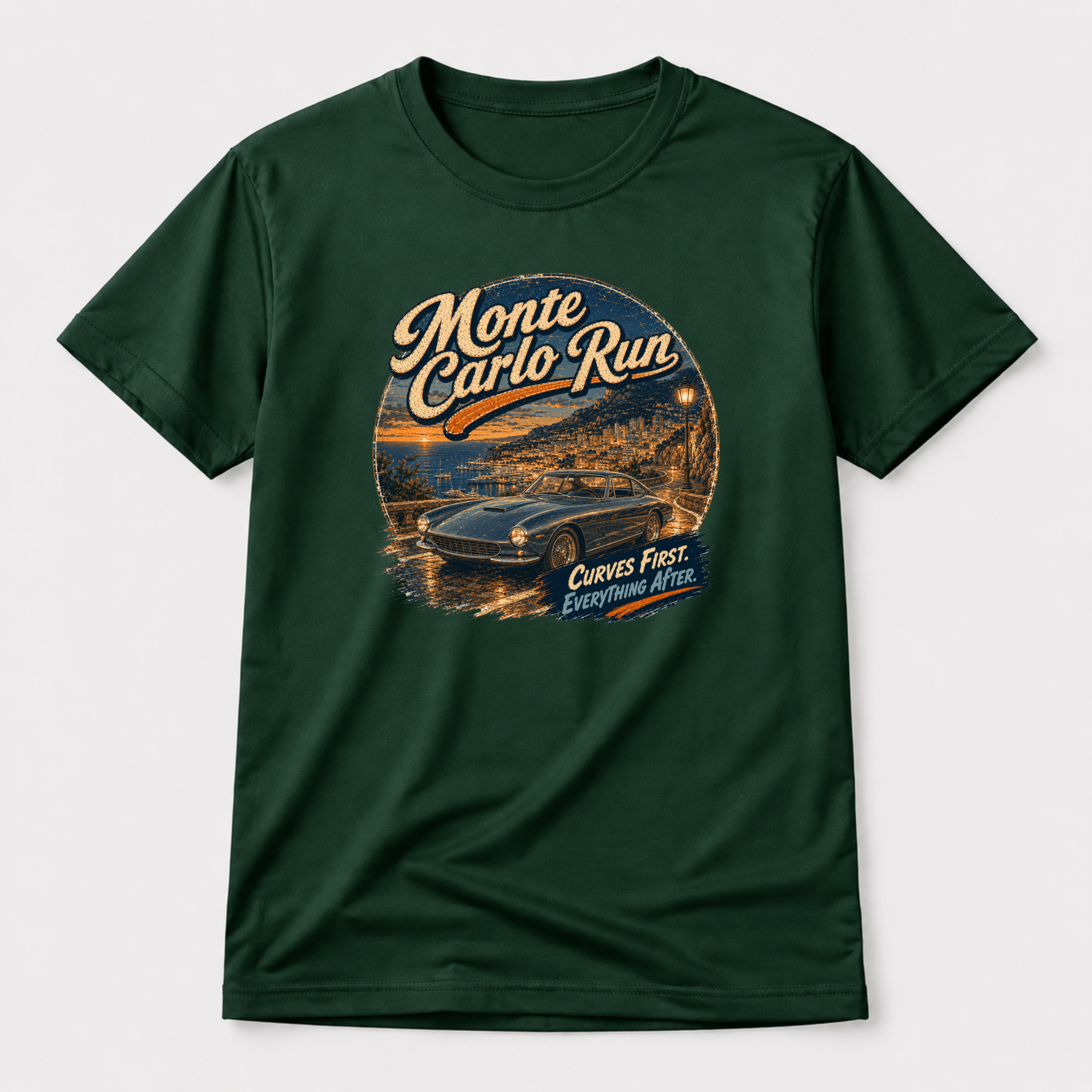 Camberline Monte Carlo Run Classic GT T-Shirt front print