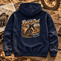 Camberline Enduro Motorcycle Graphic Hoodie - Race the Dust Motocross Bike navy themed garment hero