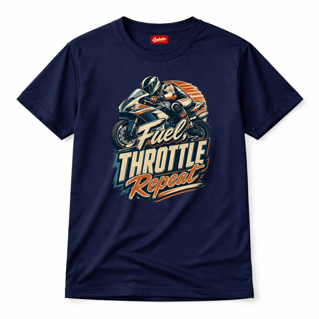 Fuel Throttle Repeat Superbike t-shirt navy — Camberline
