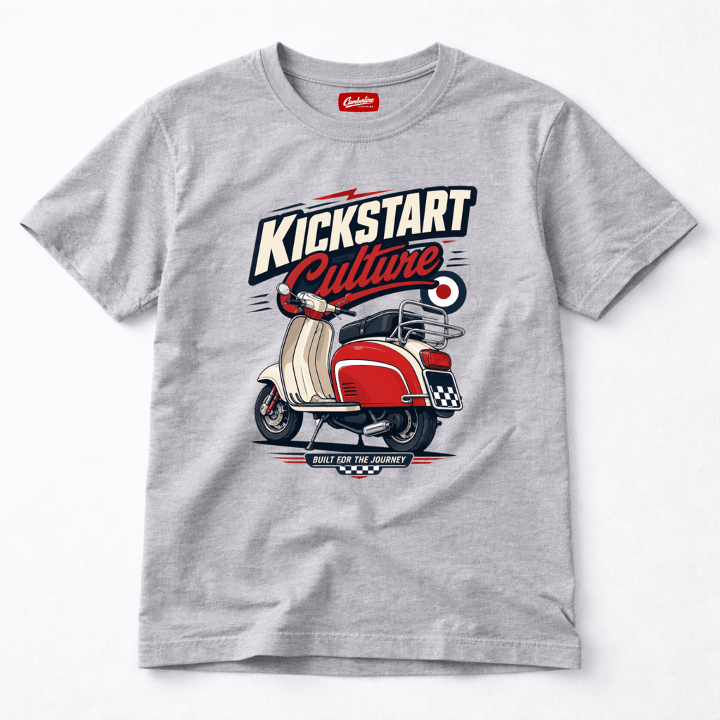 Kickstart Culture Journey Scooter t-shirt grey marl — Camberline