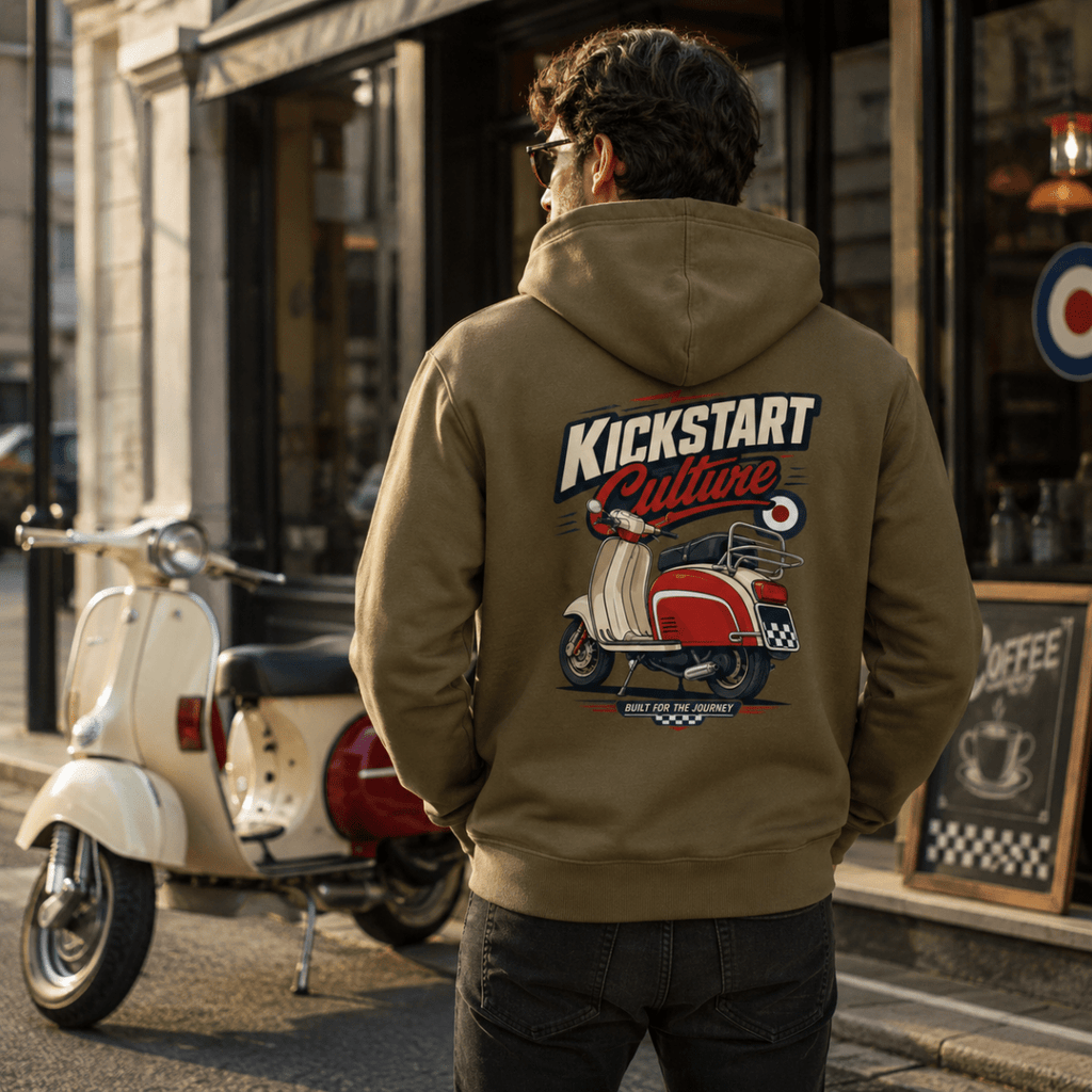 Kickstart Culture Journey Scooter hoodie olive — Camberline