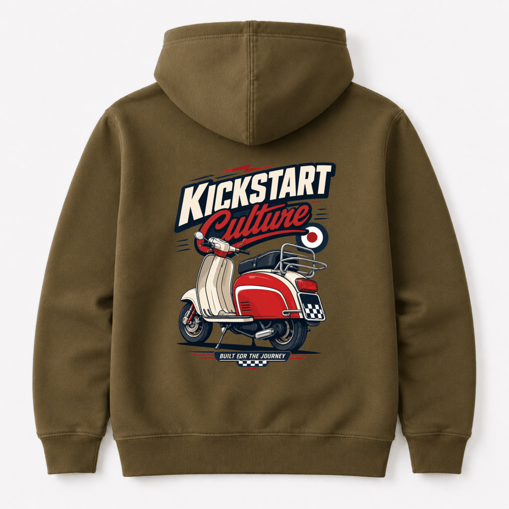 Kickstart Culture Journey Scooter hoodie olive — Camberline
