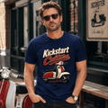 Kickstart Culture Mod Scooter t-shirt navy — Camberline