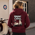 Kickstart Culture British Scooter hoodie burgundy — Camberline