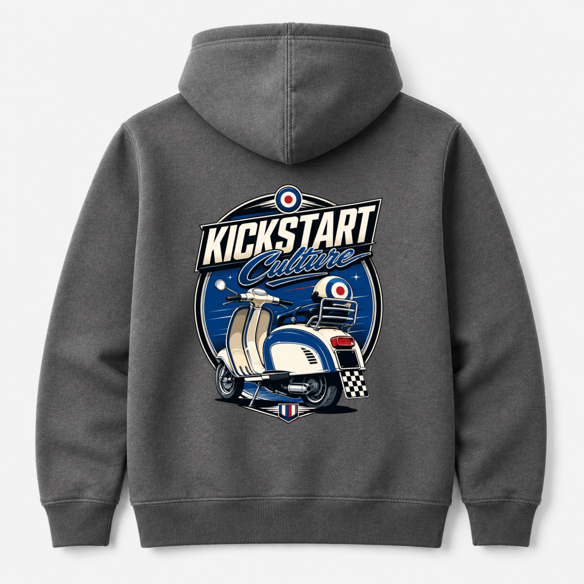 Kickstart Culture Mod Target Scooter hoodie charcoal — Camberline