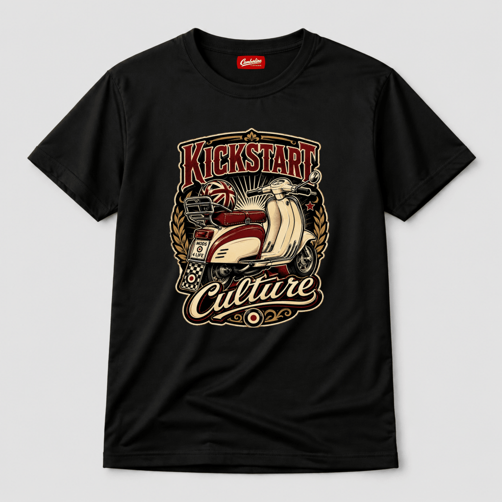 Kickstart Culture Mods 4 Life t-shirt black — Camberline