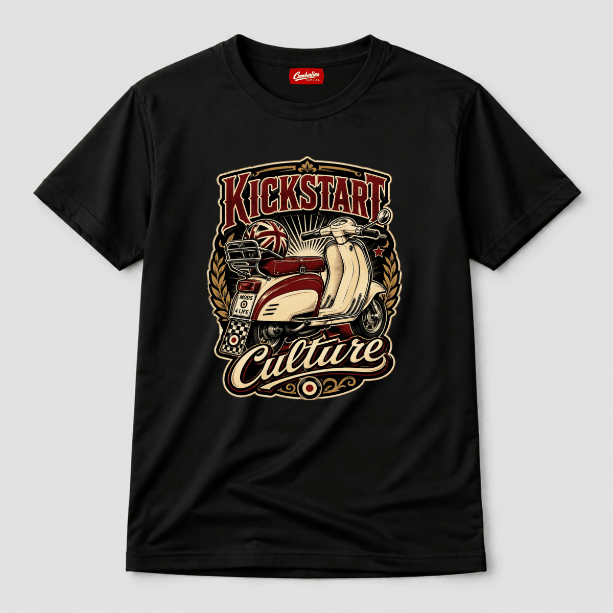 Kickstart Culture Mods 4 Life t-shirt black — Camberline