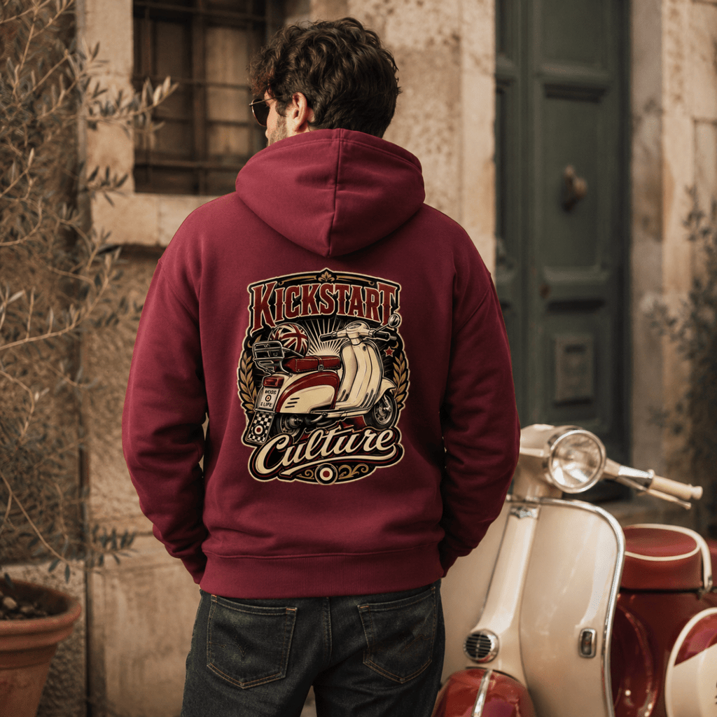 Kickstart Culture Mods 4 Life hoodie burgundy — Camberline