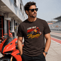 Less Talk More Throttle Racing t-shirt dark brown — Camberline