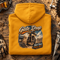 Camberline Motocross Motorcycle Graphic Hoodie - Gate Drop mustard themed garment hero