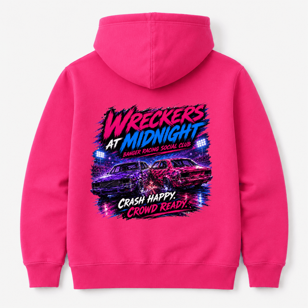 Camberline Oval Outlaws Tarmac Warriors Mustard Gold hoodie, back graphic for British oval racing fans