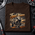Camberline Superbike Motorcycle Graphic T-Shirt - Track Weapon Track Day brown themed garment hero