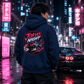 Tokyo Night JDM Drift Car Graphic Hoodie