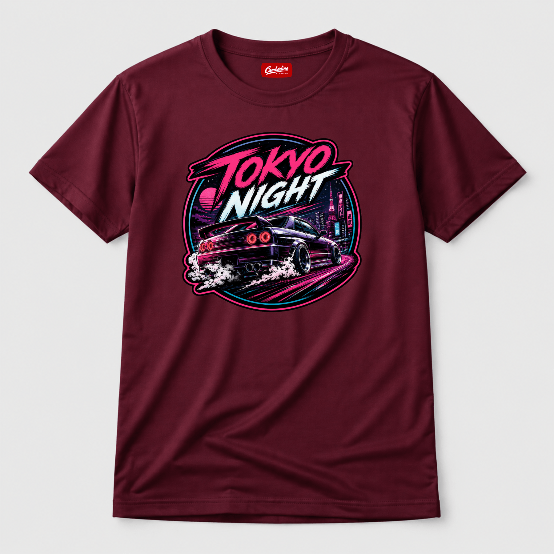 Tokyo Night JDM Sports Car Graphic T-Shirt