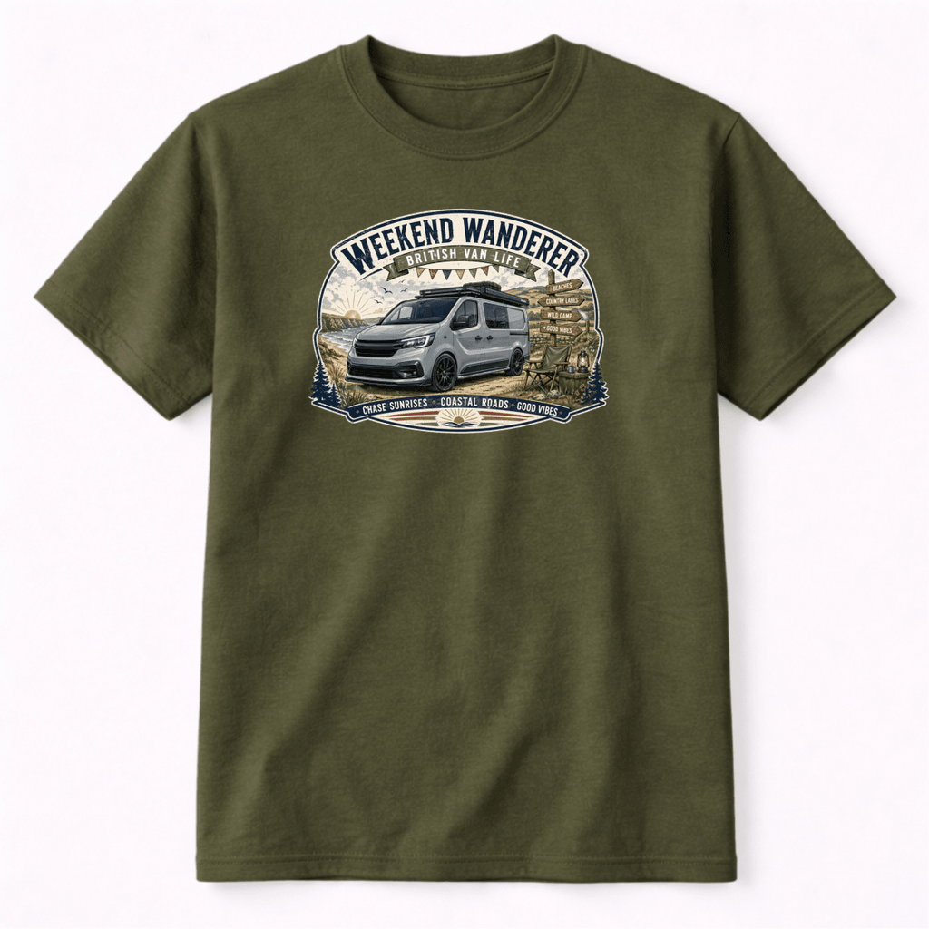 Camper Van Graphic T-Shirt – Weekend Wanderer Modern