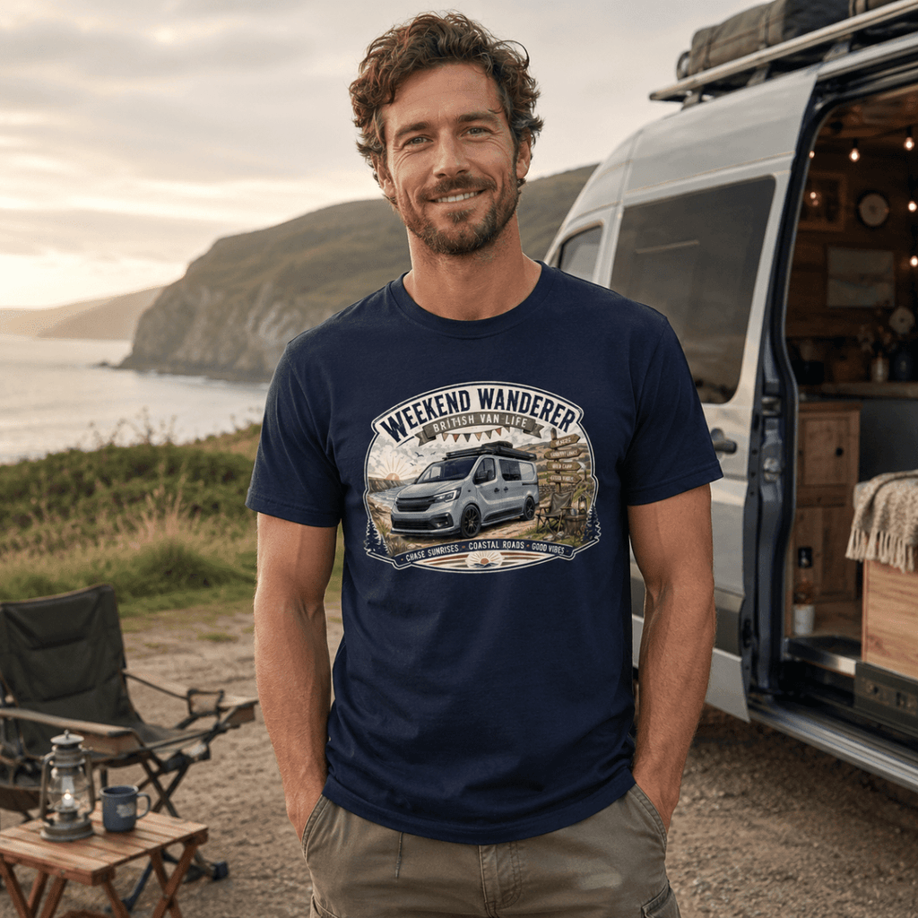 Camper Van Graphic T-Shirt – Weekend Wanderer Modern