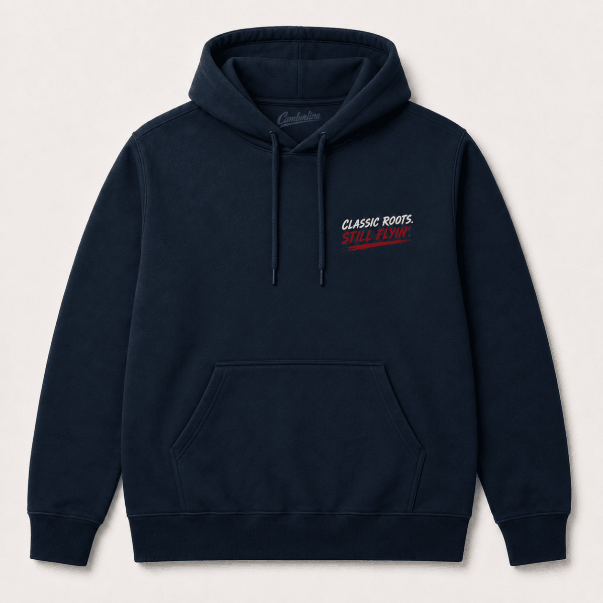 Dakota DC-3 navy aviation hoodie front product view