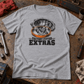 Factory Fitted Extras gearbox mechanic t-shirt in sport grey (heather grey), front workshop garment view – car-ts-0804