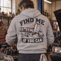 Find Me If You Can 10mm socket mechanic hoodie in sport grey (heather grey), model back – car-hd-0801