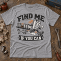 Find Me If You Can 10mm socket mechanic t-shirt in sport grey (heather grey), front garment view – car-ts-0801