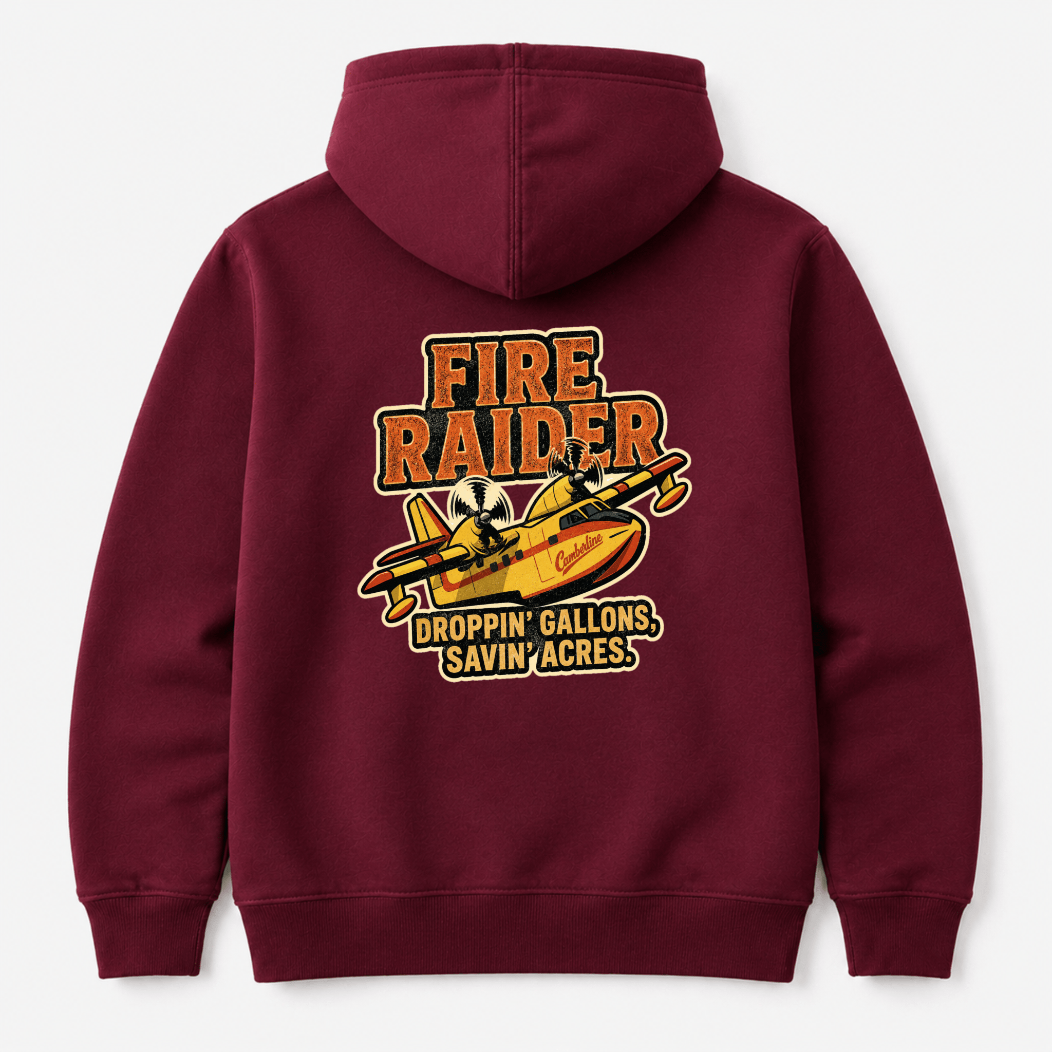 Fire Raider Water Bomber Aircraft Aviation Graphic Hoodie