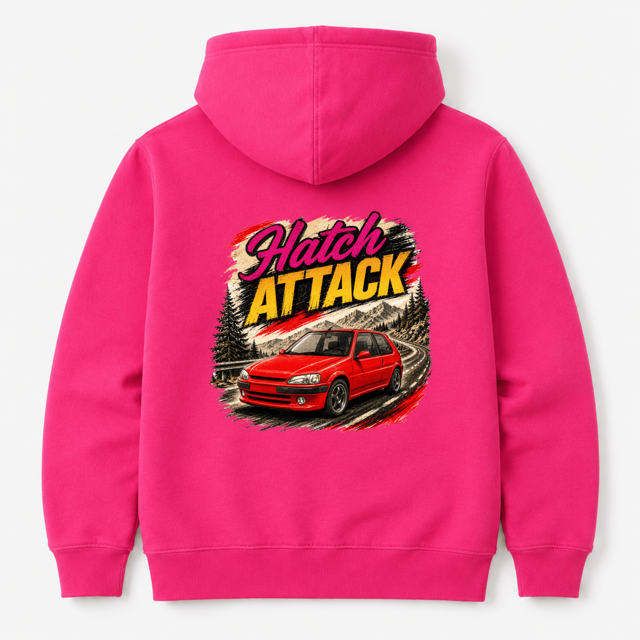 Hatch Attack Red Hot Hatch Graphic Hoodie
