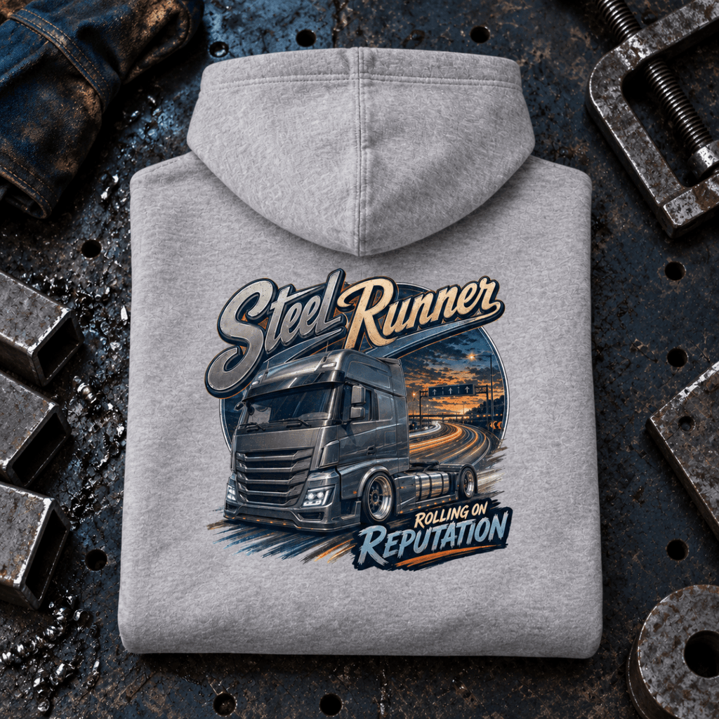 Steel Runner folded-back fabrication bay product hero