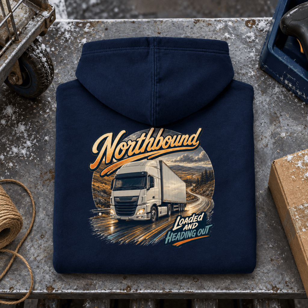 Northbound navy folded-back distribution product hero