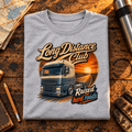 Camberline Long Distance Club grey lorry T-shirt folded front hero