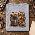 Camberline Heavy Duty grey lorry T-shirt folded front hero