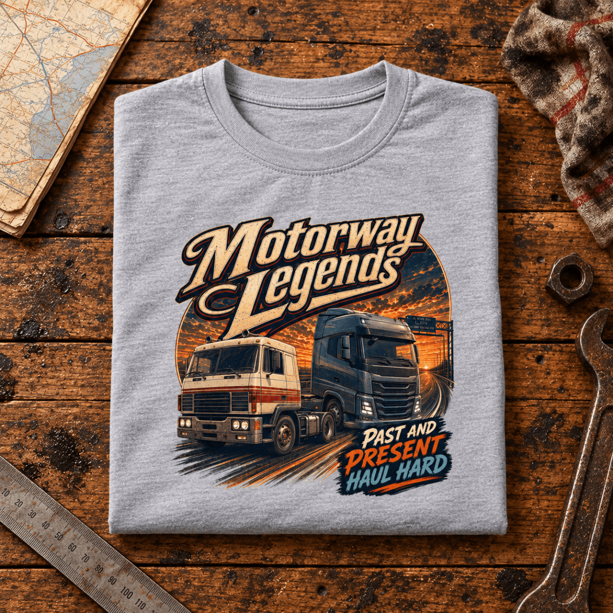 Motorway Legends folded-front depot product hero