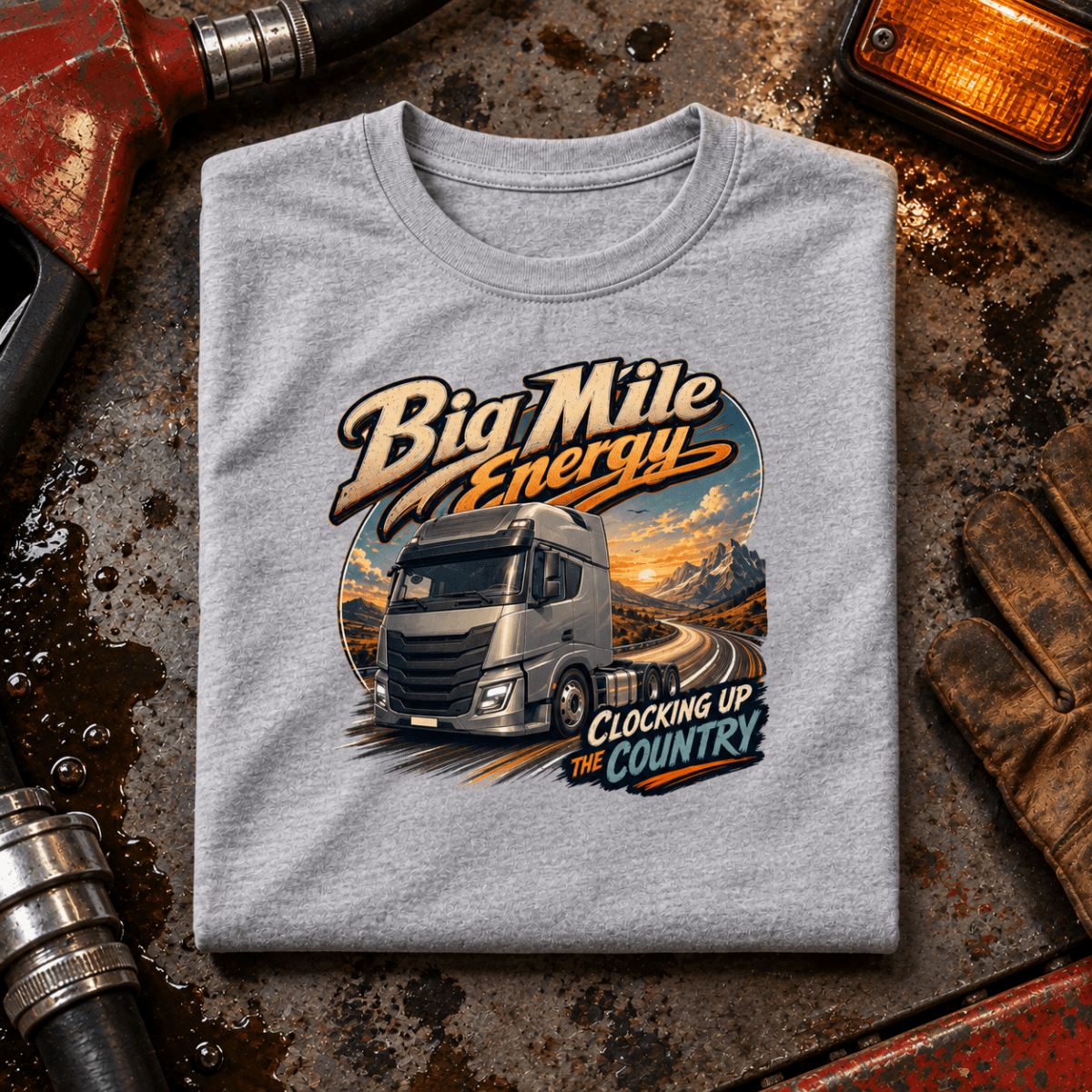Big Mile Energy folded-front refuelling bay product hero