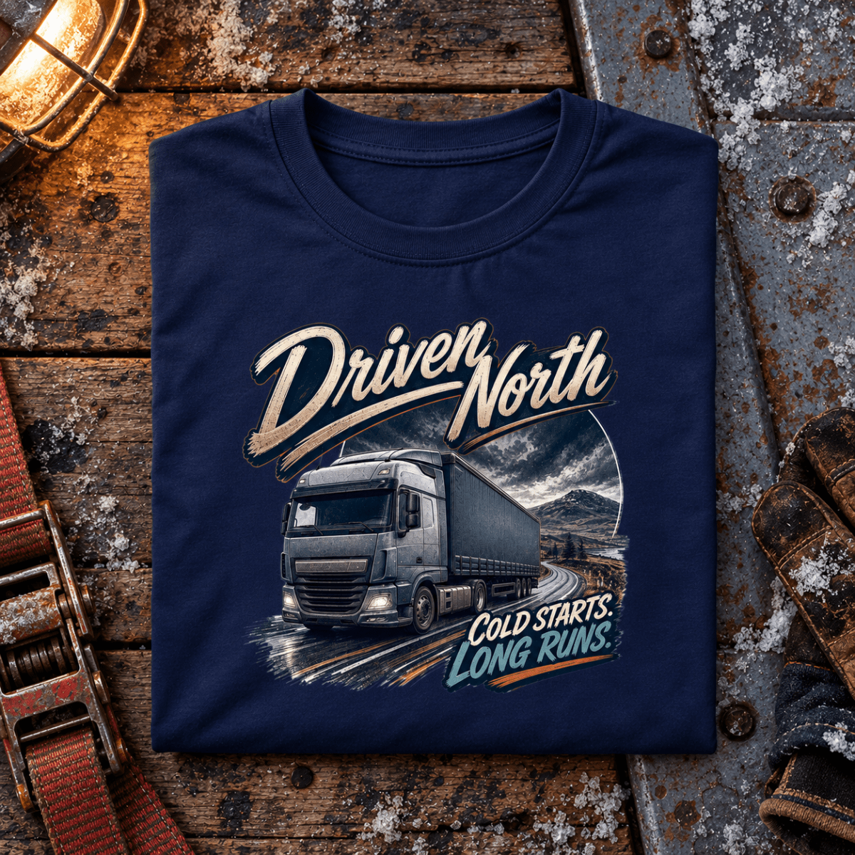 Driven North navy folded-front winter depot product hero