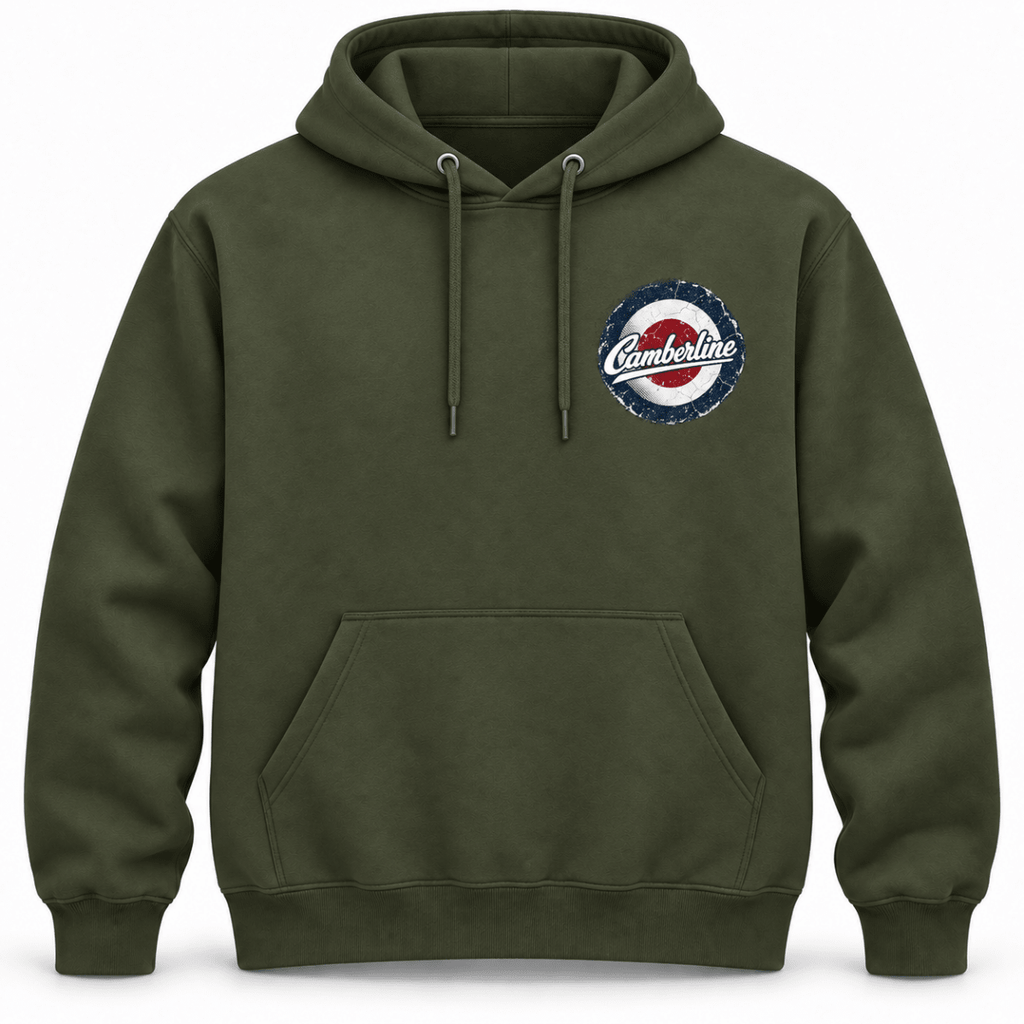Spitfire Merlin Fury hoodie in Military Green, basic front product view
